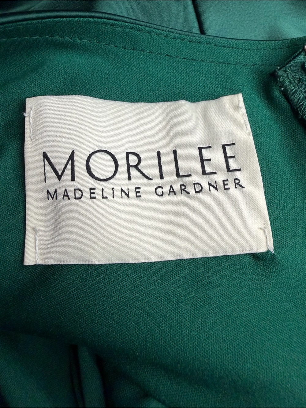 Morilee 21810 Emerald Green Silky Satin Bridesmaid Formal Gown Size 22 - Picture 6 of 12